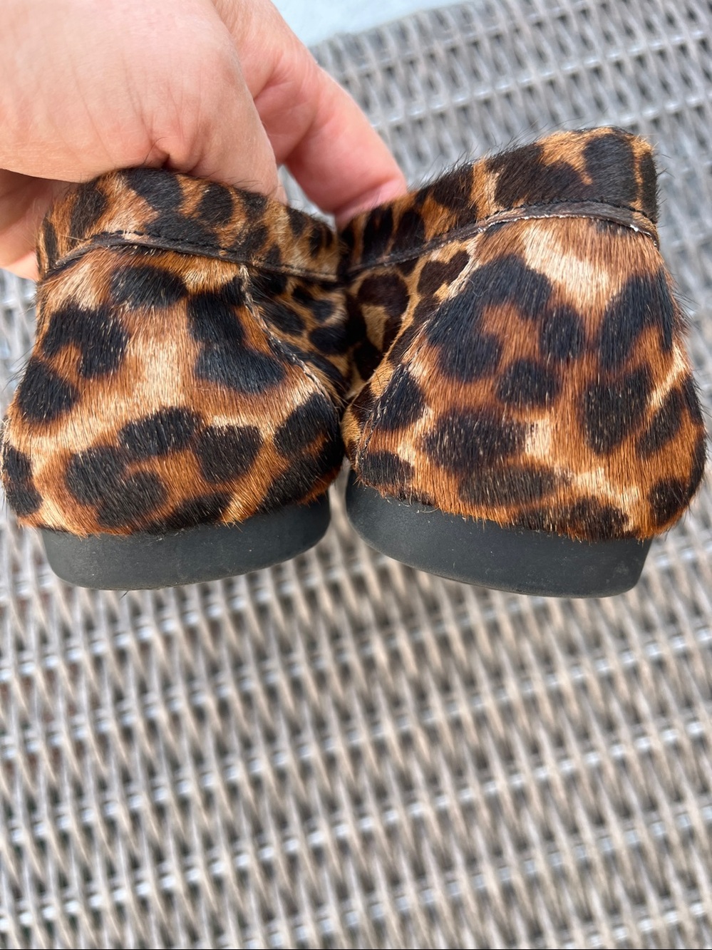 Giani Bernini Leopard Print Calf Hair Loafers Moccasins Flats 9.5 - Picture 5 of 8